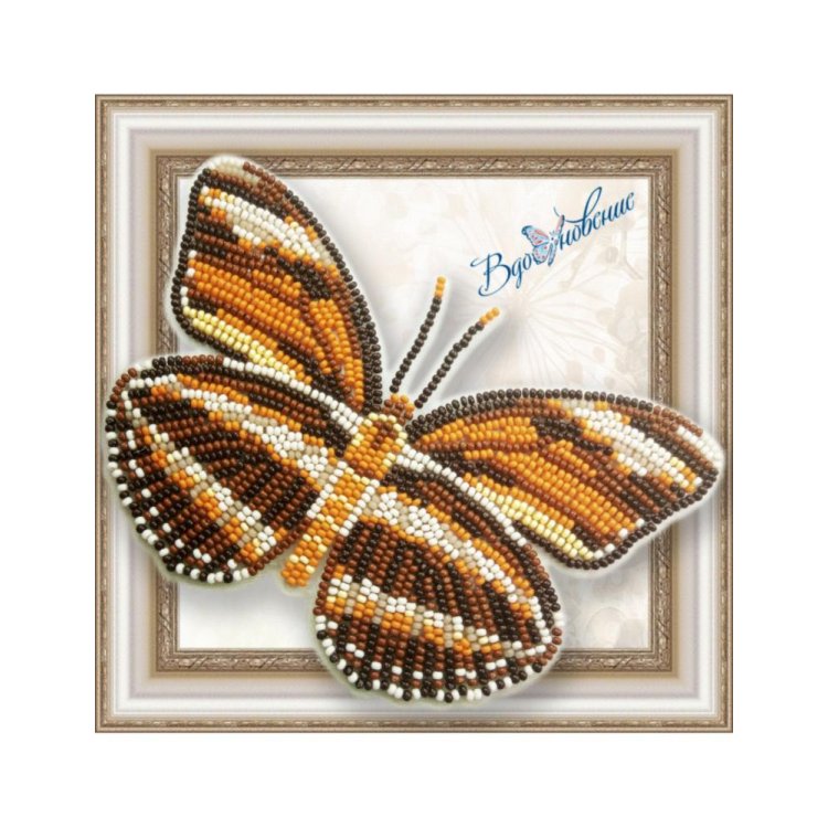 BGP-050 3D Метелик Dryadula Phaetusa. Набір для вишивки бісером ТМ Вдохновение - 1