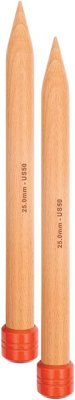 35291 Спицы прямые Jumbo Birch KnitPro, 40 см, 25.00 мм - 1 35291 Спицы прямые Jumbo Birch KnitPro, 40 см, 25.00 мм - 1