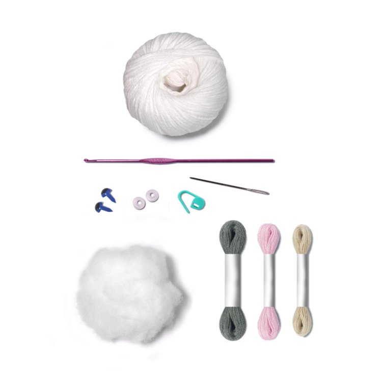 5 AMIGURUMI KIT - FARM Cow. Набір для в'язання іграшки - 4