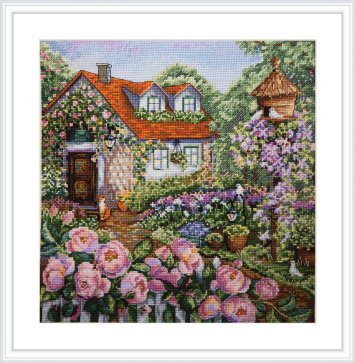 K-78 Домик в розах. Набор для вышивки крестом Мережка - 1