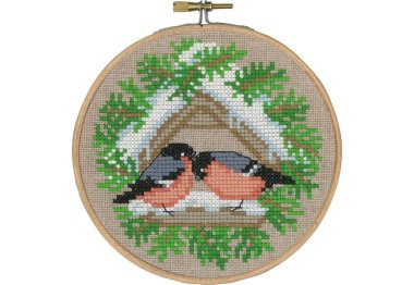  13-6240 Снегири (Bullfinch. Набор для вышивания крестом PERMIN