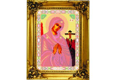 НВ-352/4 Ахтырская икона Божией Матери. Схема для вышивки бисером