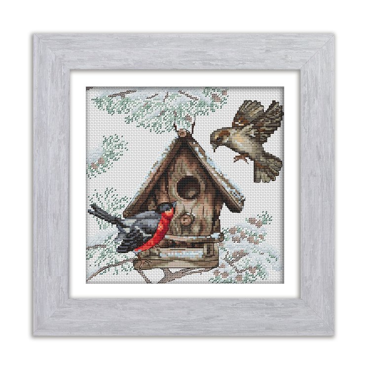 N109 Под крылом зимы. Набор для вышивки крестом Кольорова - 1