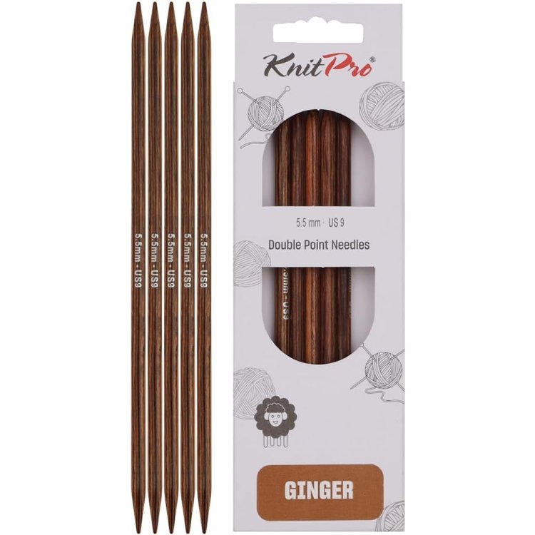 31030 Спицы носочные Ginger KnitPro, 20 см, 5.50 мм - 1 31030 Спицы носочные Ginger KnitPro, 20 см, 5.50 мм - 1