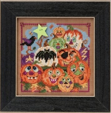 MH145206 Окрашенные тыквы. Набор для вышивки в смешанной технике Mill Hill - 1