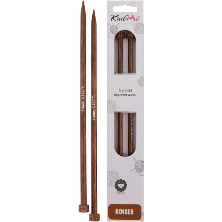 31151 Спицы прямые Ginger KnitPro, 25 см, 7.00 мм - 1