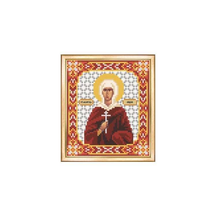 СБІ-057 Іменна ікона свята мучениця Лідія. Схема для вишивки бісером - 1