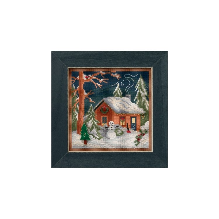 MH141834 Рождественский домик. Набор для вышивки в смешанной технике Mill Hill - 1