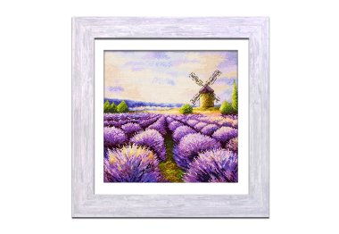  N104 Лавандовое поле. Набор для вышивки крестом Кольорова