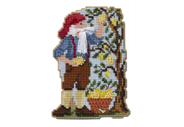 вишивка гладдю MH202431 Лимонний гай. Набір для вишивки в змішаній техниці Mill Hill