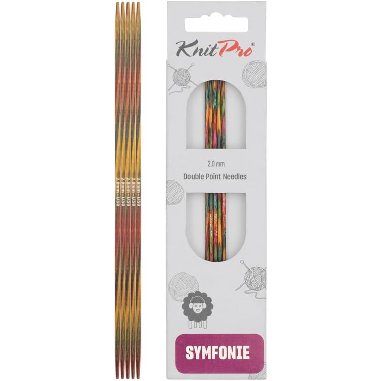 20101 Спицы носочные Symfonie Wood KnitPro, 15 см, 2.00 мм - 1 20101 Спицы носочные Symfonie Wood KnitPro, 15 см, 2.00 мм - 1