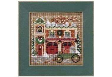 вышивка гладью MH149305 Пожарная часть. Набор для вышивки в смешанной технике Mill Hill