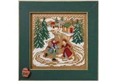 вышивка гладью MH147302 Каток. Набор для вышивки в смешанной технике Mill Hill