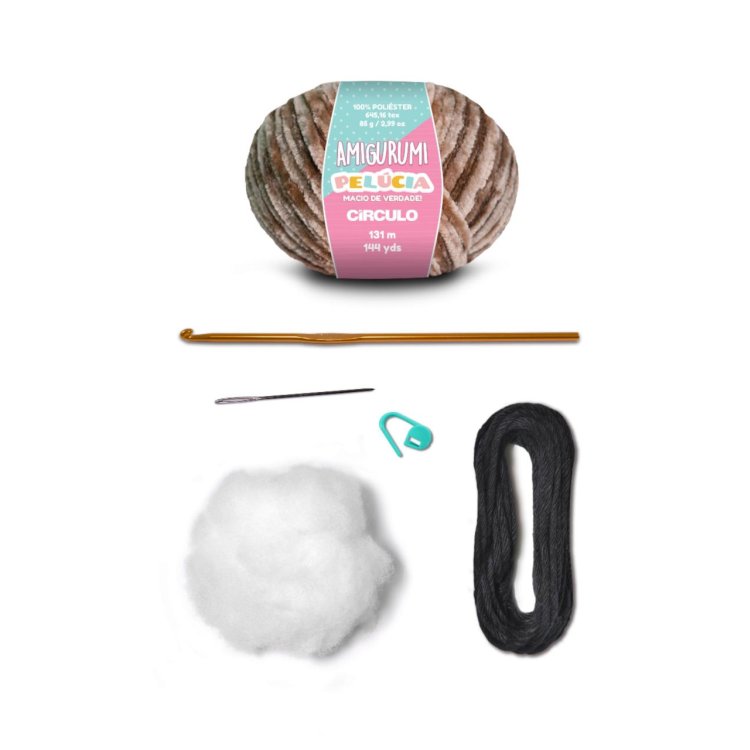 1 AMIGURUMI KIT - NAPPY TIME Ведмежа. Набір для в'язання іграшки - 5