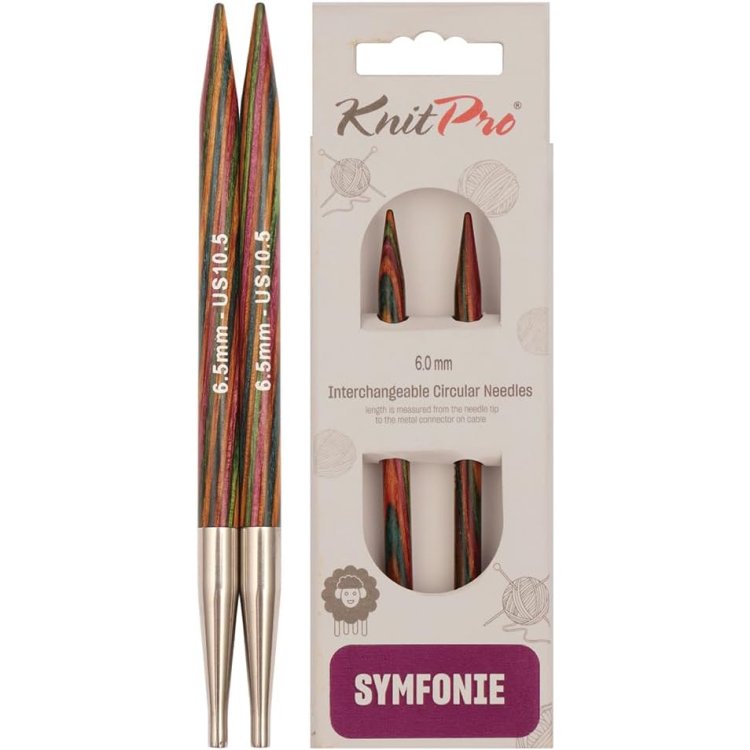 20408 Спицы съемные Symfonie Wood KnitPro, 6.50 мм - 1