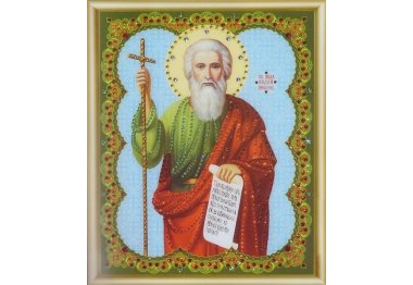 алмазна вишивка КС-053 Ікона апостола Андрія Первозванного Набір картина стразами