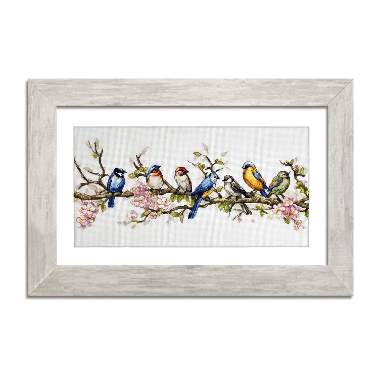 N099 Птичья симфония. Набор для вышивки крестом Кольорова - 1