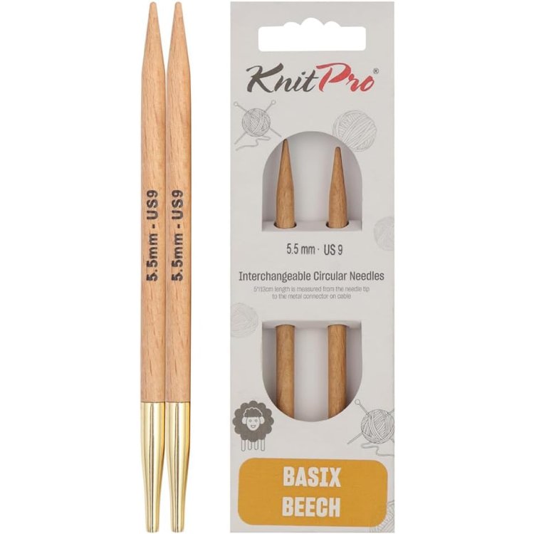 35658 Спицы съемные короткие Basix KnitPro, 5.50 мм - 1 35658 Спицы съемные короткие Basix KnitPro, 5.50 мм - 1