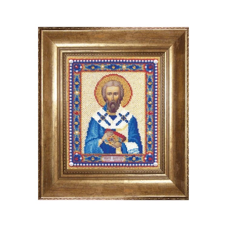 Б-1201 Икона священномученика Валентина Набор для вышивки бисером - 1