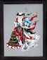 MD100 Winter White Santa // Зимовий Білий Санта. Схема для вишивки хрестиком на папері Mirabilia Designs - 1