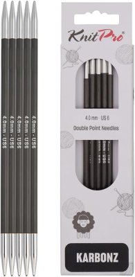 41132 Спицы носочные Karbonz KnitPro 20 см 4.00 мм - 1 41132 Спицы носочные Karbonz KnitPro 20 см 4.00 мм - 1