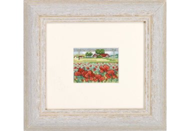  13-2350 Маковое поле (Poppy-field. Набір для вишивання хрестом PERMIN