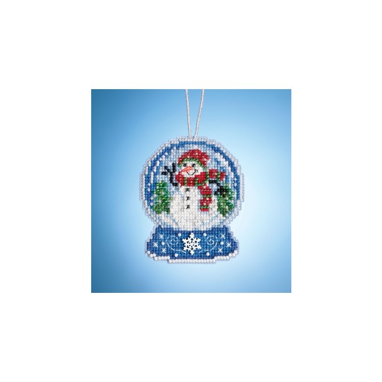 MH161933 Снеговик Шар. Набор для вышивки в смешанной технике Mill Hill - 1