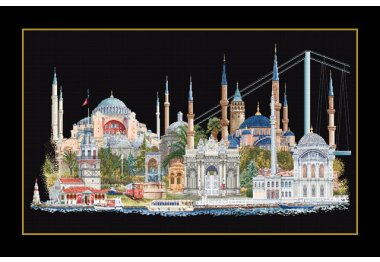  479.05 Istanbul Black Aida. Набор для вышивки крестом Thea Gouverneur