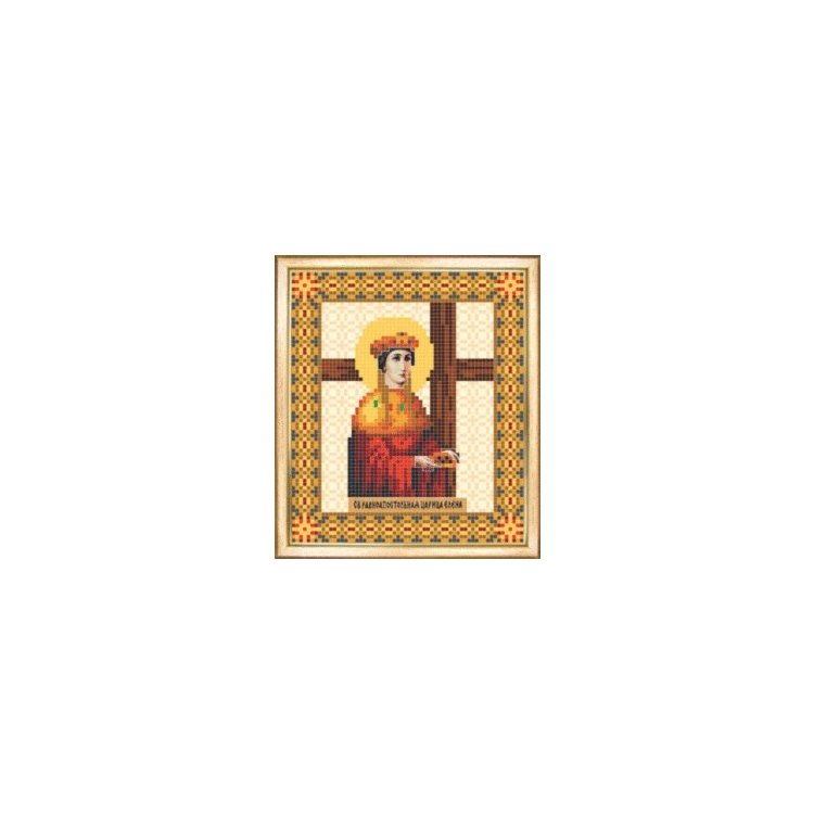 СБИ-012 Именная икона равноапостольная царица Елена. Схема для вышивания бисером - 1