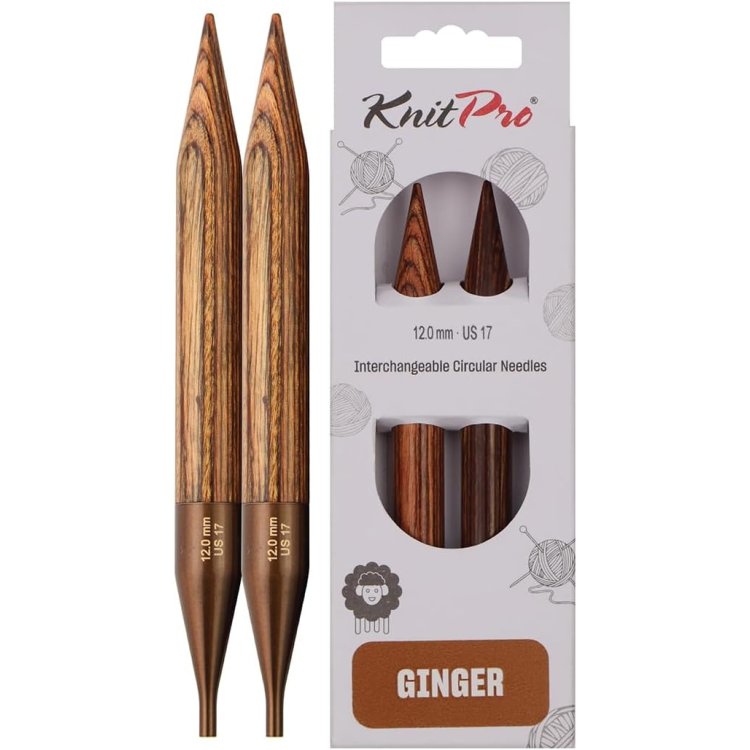 31235 Спицы съемные короткие Ginger KnitPro, 12.00 мм - 1 31235 Спицы съемные короткие Ginger KnitPro, 12.00 мм - 1