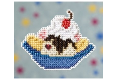 вышивка гладью MH189105 Банановый десерт. Набор для вышивки в смешанной технике Mill Hill