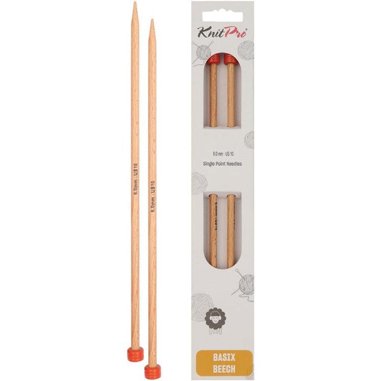35262 Спицы прямые Basix KnitPro, 35 см, 6.00 мм - 1 35262 Спицы прямые Basix KnitPro, 35 см, 6.00 мм - 1