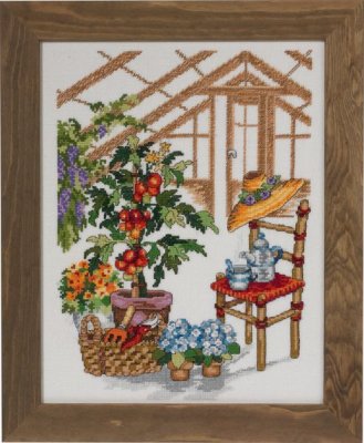 70-3106 Теплиця. Набір для вишивання хрестом PERMIN - 1