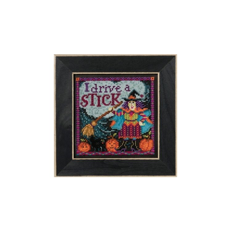 MH141624 Я вожу метлу. Набор для вышивки в смешанной технике Mill Hill - 1