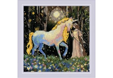  2307 Казка про єдинорога. Набір для вишивки хрестиком Ріоліс