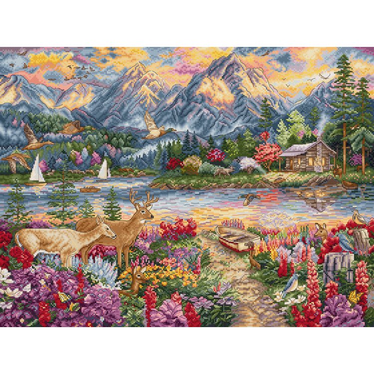 Набір для вишивки хрестиком L9939 Spring Mountain Majesty. Letistitch - 1