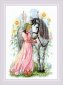 2071 Девушка и лошадь. Набор для вышивки крестом Riolis - 1