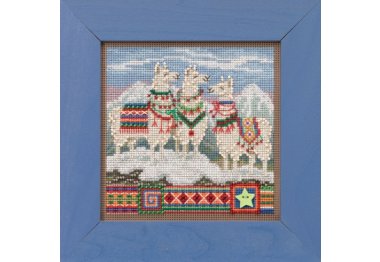 вышивка гладью MH141935 Ла ла Ламы. Набор для вышивки в смешанной технике Mill Hill