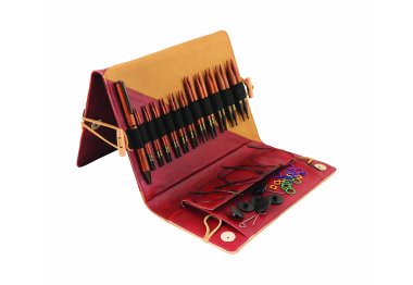 спицы для вязания 31282 Набор деревянных укороченных съемных спиц Deluxe (Special) Ginger KnitPro