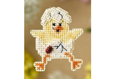 вишивка гладдю MH188101 Весняне курча. Набір для вишивки в змішаній техниці Mill Hill