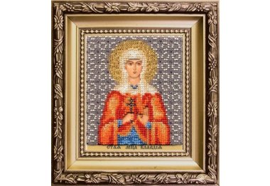  Б-1189 Ікона свята мучениця Клавдія Набір для вишивки бісером