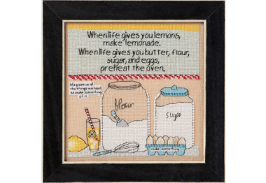 вышивка гладью CG302313 Сделай лимонад. Набор для вышивки в смешанной технике Mill Hill