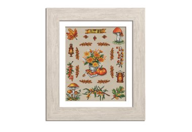  N108 Семплер. Осінь. Набір для вишивки хрестом Кольорова