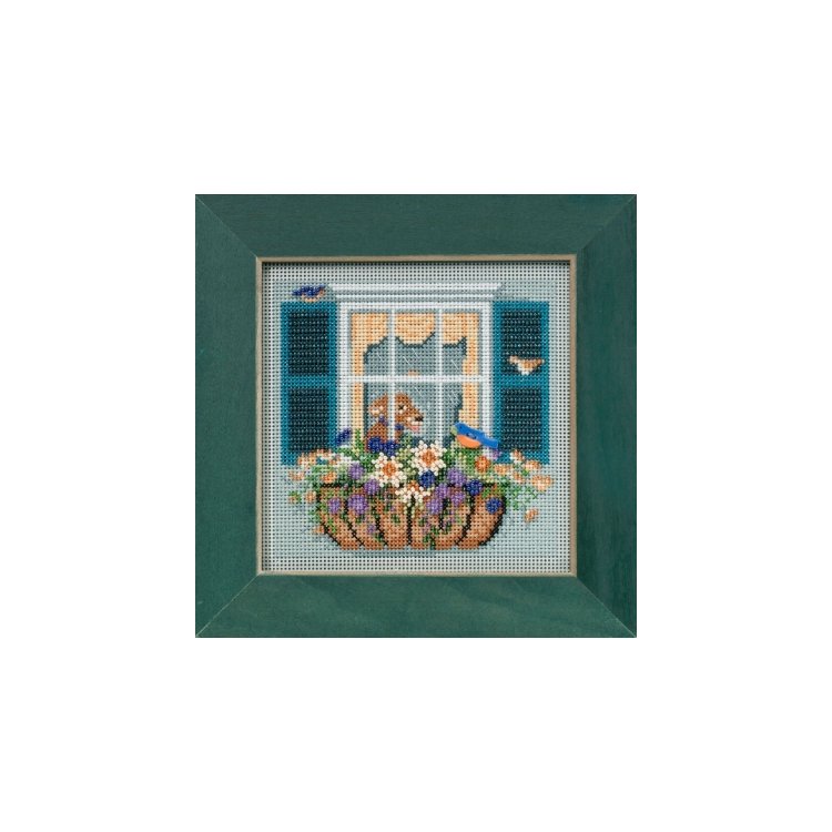 MH145104 Віконний вазон. Набір для вишивки в змішаній техніці Mill Hill - 1