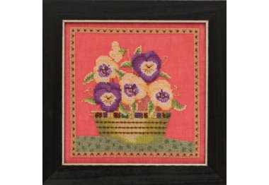  DM301911 Анютины глазки. Набор для вышивки в смешанной технике Mill Hill