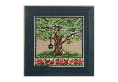 вышивка гладью MH171713 Летний дуб. Набор для вышивки в смешанной технике Mill Hill