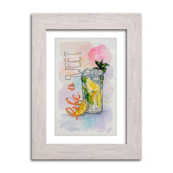 N074 Мохіто. Набір для вишивки хрестом Кольорова - 1