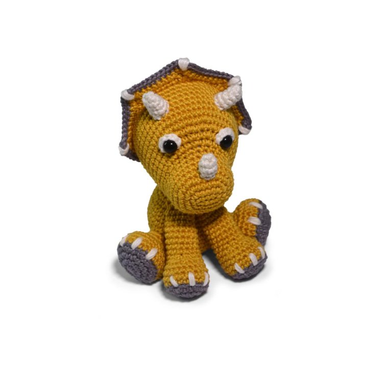 4 AMIGURUMI KIT - DINO Triceratops. Набір для в'язання іграшки - 2