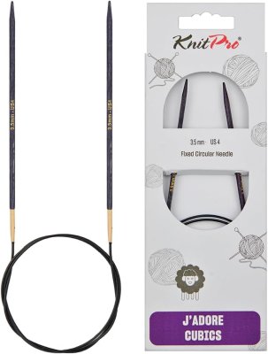 19053 Спицы круговые J'adore Cubics KnitPro 60 см, 3.50мм - 1