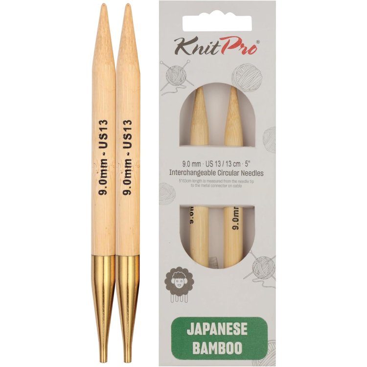 22411 Спицы съемные Bamboo KnitPro, 9.00 мм - 1